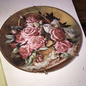 Katherine Austin AccentsGrace Domonico Rose Collection 8in Plate Orange